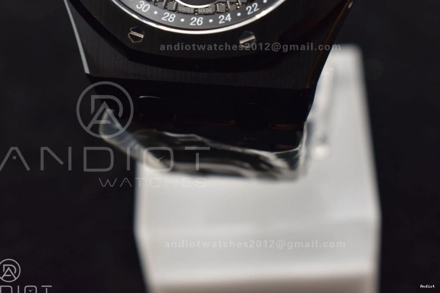 A5134 Ceramic Best APSF1:1 V2 Black Ceramic Oak Bracelet Perpetual Black on 41mm Royal Dial Calendar Edition 0312